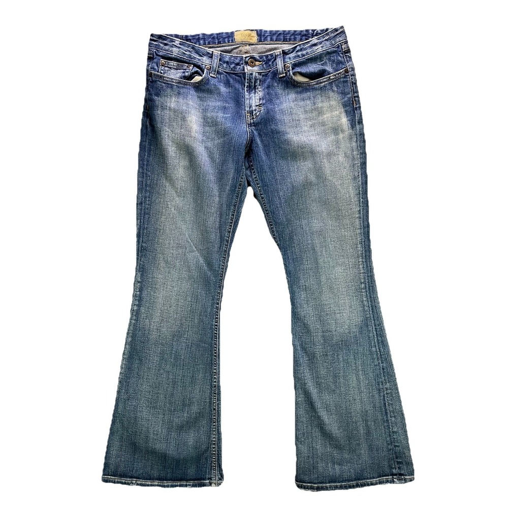 Vintage BKE Star Stretch Flared Jeans Womens 31.5x31.5 Blue Faded Bootcut Denim